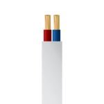 ΚΑΛΩΔΙΟ ΕΥΚΑΜΠΤΟ ΟΒΑΛ H05V2V2-F 2X0,75mm² ΛΕΥΚΟ (100m/roll) (150-19002)