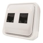 ΠΡΙΖΑ ΜΙΝΙ DATA ΔΙΠΛΗ RJ45 8P8C ΛΕΥΚΗ IP20 (147-16246)