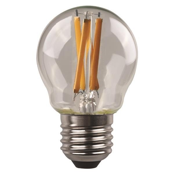 db9b1ab507a74d3080080c5bdbc4712a ΛΑΜΠΑ LED ΣΦΑΙΡΙΚΗ CROSSED FILAMENT 4.2W 480lm E27 2700K 220-240V (147-78291) - Image 1