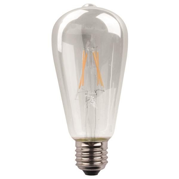 fc8218842dad4bdeac2207adf07dfa32 ΛΑΜΠΑ LED ST64 CROSSED FILAMENT 11W 1600lm E27 3000K 220-240V DIMMABLE CLEAR (147-78482) - Image 1