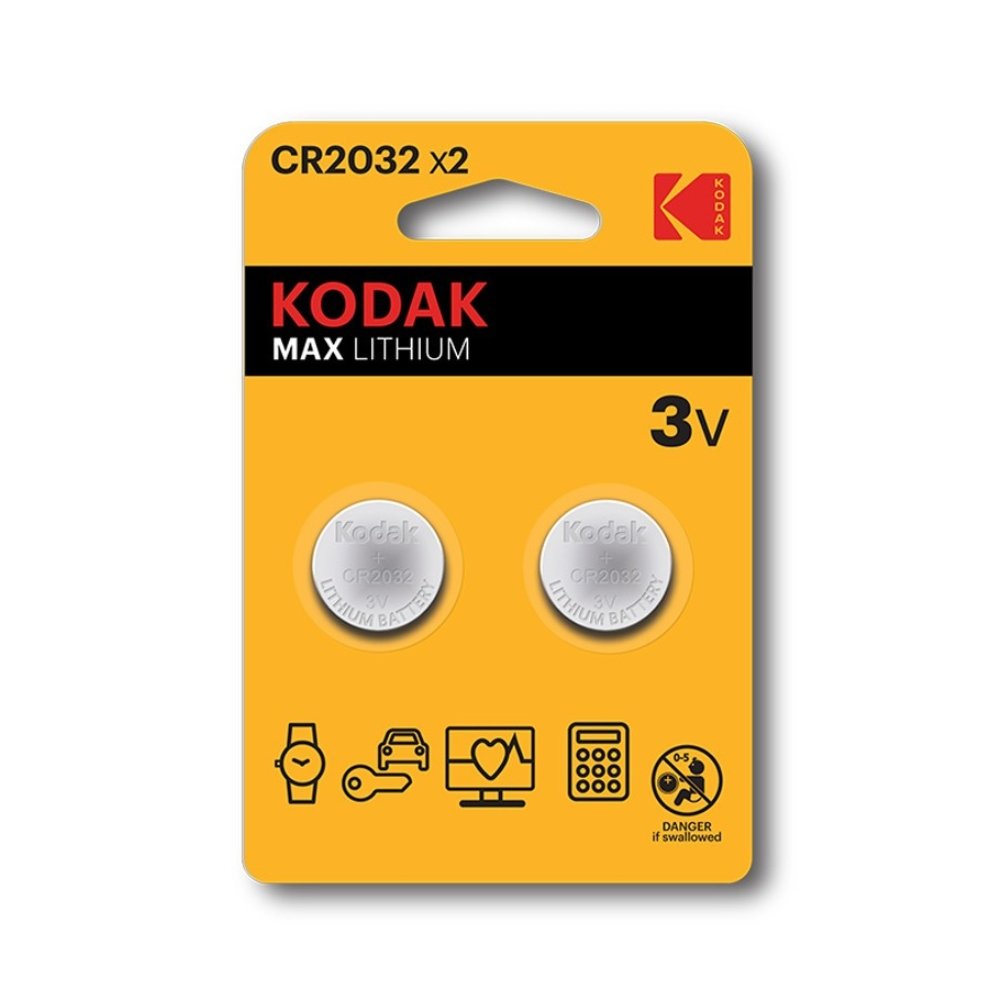 0284935 Kodak Μπαταρίες Λιθίου CR2032 2τμχ (01.005.1013) - Image 1