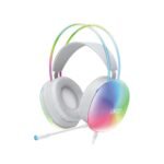 XO GE11 Gaming Ενσύρματα Ακουστικά με RGB Φωτισμό & Μικρόφωνο Λευκά (16.003.0201)