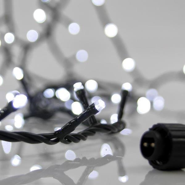 696cdedcdd0c4252b75752208e654ceb ΣΕΙΡΑ, 100 LED 3mm, 31V ΜΕΤΑΣΧΗΜΑΤΙΣΤΗ, 4 ΕΠΕΚΤΑΣΕΙΣ ΕΩΣ 3 ΣΕΤ, ΠΡΑΣΙΝΟ PVC ΚΑΛΩΔΙΟ, ΛΕΥΚΟ LED ANA 5cm, ΠΡΟΕΚΤΑΣΗ ΠΑΡΟΧΗΣ 3m, ΙΡ44 (601-11300) - Image 1