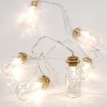 ΣΕΙΡΑ ΜΠΑΤΑΡΙΑΣ, 10 LED 5mm, ΠΡΟΕΚΤΑΣΗ ΠΑΡΟΧΗΣ 50cm, ΘΕΡΜΑ ΛΕΥΚΑ, ΜΠΟΥΚΑΛΑΚΙΑ ΜΕ ΣΥΡΜΑ ΧΑΛΚΟΥ ΣΤΟ ΕΣΩΤΕΡΙΚΟ, ΑΝΑ 15cm, IP20 (600-11139)