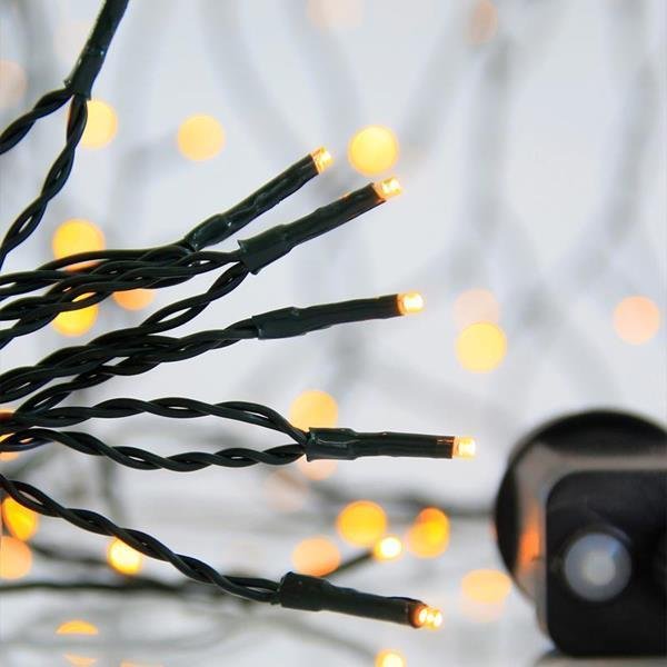 fe0ace7e5ae040e0a6449ad079adfe3f ΣΕΙΡΑ, 300 LED 3mm, 31V ΜΕΤΑΣΧΗΜΑΤΙΣΤΗ, 8 ΠΡΟΓΡΑΜΜΑΤΑ, ΠΡΑΣΙΝΟ PVC ΚΑΛΩΔΙΟ, ΘΕΡΜΟ ΛΕΥΚΟ LED ΑΝΑ 5cm, ΠΡΟΕΚΤΑΣΗ ΠΑΡΟΧΗΣ 3m, ΙΡ44 (601-11541) - Image 1
