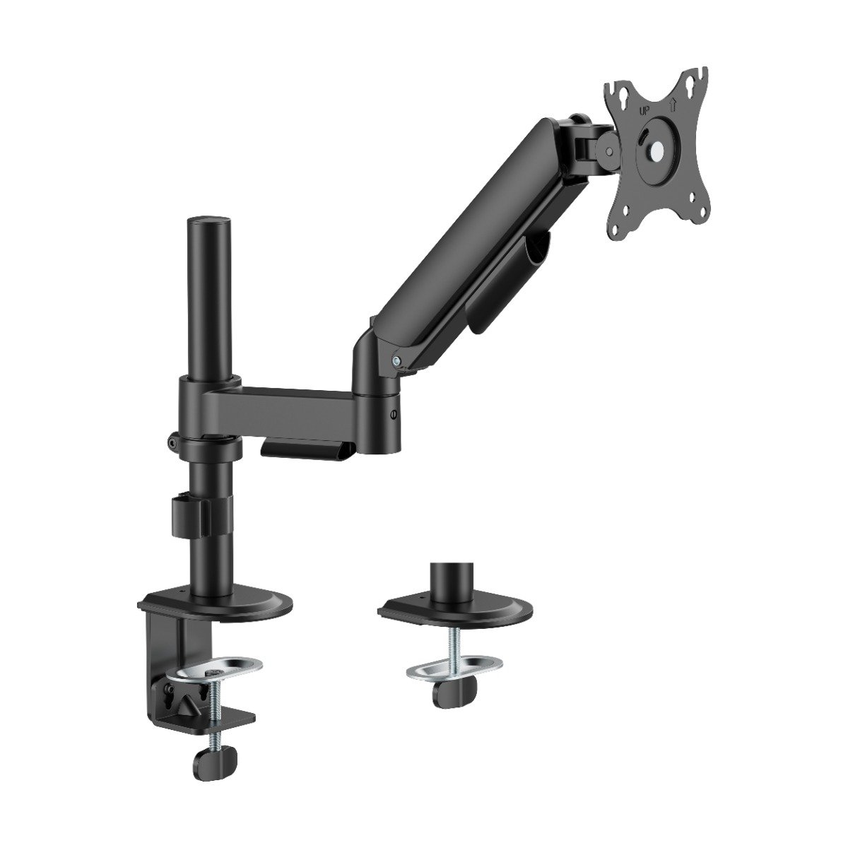 ldt97-c012pe_matte-black_pic_01 ATC-97C02 Βάση Οθόνης με Μηχανικό Ελατήριο & Στήριξη σε Κολώνα (03.009.0058) - Image 1