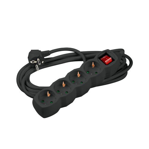 media-1769610660862 Technik Πολύπριζο 4 Θέσεων με Διακόπτη 1,5m Μαύρο (41.001.0125) - Image 1