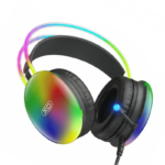 XO GE11 Gaming Ενσύρματα Ακουστικά με RGB Φωτισμό & Μικρόφωνο Μαύρα  (16.003.0200)