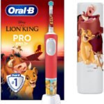 Oral-B Vitality Pro Παιδική Ηλεκτρική Οδοντόβουρτσα με Χρονόμετρο για 3+ Χρονών Lion King  & Θήκη Ταξιδιού (31.001.0071)