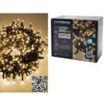 300 λαμπάκια led λευκό θερμό 12m [02449957P]