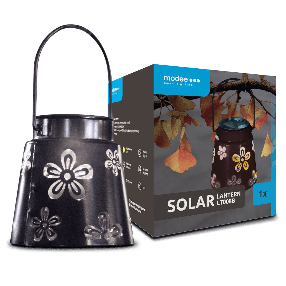 media-1706089520780_1 Modee Lighting Ηλιακό Φωτιστικό Κήπου LEDLT008B 11x11.5cm Μαύρο (40.002.0036) - Image 1