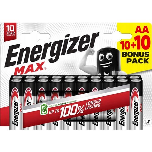 media-1780493419310 Energizer Max Αλκαλικές Μπαταρίες AA B20 (01.001.0181) - Image 1