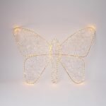 XMAS ΦΩΤΙΖΟΜΕΝΗ ΠΕΤΑΛΟΥΔΑ 98cm 24V ΜΕΤΑΣΧΗΜΑΤΙΣΤΗ ΧΡΟΝΟΔΙΑΚΟΠΤΗ ΑΣΗΜΙ ΧΑΛΚΙΝΟ ΚΑΛΩΔΙΟ 380 ΣΚΟΥΡΟ ΘΕΡΜΟ ΛΕΥΚΟ & 320+60 FLASH ΘΕΡΜΟ ΛΕΥΚΟ LED ΠΑΡΟΧΗ 5m IP44 (600-48165)