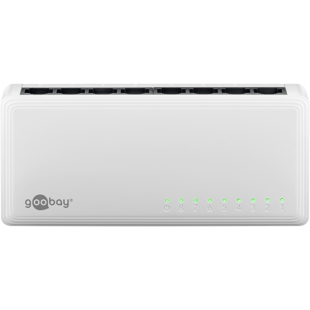 36b953df-30ff-4a7b-9550-7695849fe4e5 Goobay Gigabit Ethernet Switch 8 Θυρών 64564 Λευκό (11.002.0043) - Image 1