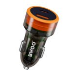 BWOO PD car charger 1x USB-C - USB-A port 38W transparent (GSM183279)