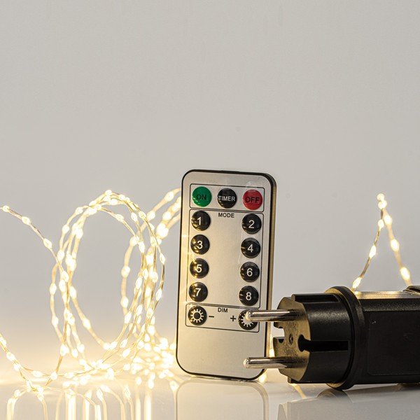 4934c54ff5cb42afb6195d390f2ff63b.jpg XMAS ΛΑΜΠΑΚΙ ΣΕΙΡΑ 300 MINI LED ΜΕ ΜΕΤΑΣΧΗΜΑΤΙΣΤΗ ΤΗΛΕΧΕΙΡΙΣΤΗΡΙΟ (ON/OFF ΧΡΟΝΟΔΙΑΚΟΠΤΗ DIMMER) ΑΣΗΜΙ ΧΑΛΚΙΝΟ ΚΑΛΩΔΙΟ ΘΕΡΜΟ ΛΕΥΚΟ LED ANA 1.5cm ΠΑΡΟΧΗ 3m ΙΡ44 (600-07201) - Image 1