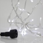 XMAS ΛΑΜΠΑΚΙ ΣΕΙΡΑ 100 LED 3mm 31V ΜΕΤΑΣΧΗΜΑΤΙΣΤΗ 4 ΕΠΕΚΤΑΣΕΙΣ ΕΩΣ 3 ΣΕΤ ΔΙΑΦΑΝΟ PVC ΚΑΛΩΔΙΟ ΛΕΥΚΟ LED ΑΝΑ 5cm ΠΑΡΟΧΗ 3m ΙP44 (600-15220)