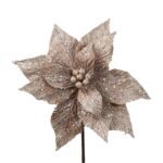 ΛΟΥΛΟΥΔΙ ΚΑΦΕ ΜΠΕΖ ΜΕ ΔΙΑΜΑΝΤΑΚΙΑ ΚΑΙ GLITTER 26x45cm (600-48687)