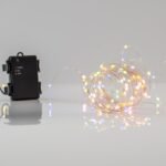 XMAS ΛΑΜΠΑΚΙ ΣΕΙΡΑ 50 LED 5mm ΜΠΑΤΑΡΙΑΣ 3AA ΜΕ 11 ΠΡΟΓΡΑΜΜΑΤΑ ΜΝΗΜΗ & ΧΡΟΝΟΔΙΑΚΟΠΤΗΣ ΑΣΗΜΙ ΧΑΛΚΙΝΟ ΚΑΛΩΔΙΟ OPAL ΧΡΩΜΑΤΙΣΤΟ & ΘΕΡΜΟ ΛΕΥΚΟ LED ANA 10cm ΠΑΡΟΧΗ 10cm IP44 (600-07958)