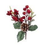 ΚΛΑΔΙ ΜΕ BERRIES ΚΟΚΚΙΝΑ ΜΙΚΡΑ ΚΑΙ ΜΕΓΑΛΑ ΚΑΙ ΧΙΟΝΙΣΜΕΝΟ ΚΟΥΚΟΥΝΑΡΙ 25cm (600-49293)