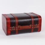 ΞΥΛΙΝΗ ΒΑΛΙΤΣΑ ΚΑΦΕ VINTAGE 40x30.5x19.5cm (600-46881)
