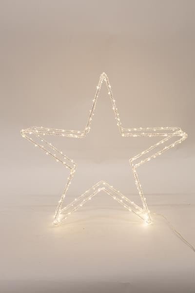c2f29dc59e684b758c4cf84b4663d2b4 XMAS ΑΚΡΥΛΙΚΟ ΑΣΤΕΡΙ 3.5V ΜΕΤΑΣΧΗΜΑΤΙΣΤΗ 120 ΘΕΡΜΑ ΛΕΥΚΑ MINI LED ΠΑΡΟΧΗ 5m 46x8.5x46cm IP44 (600-40897) - Image 1