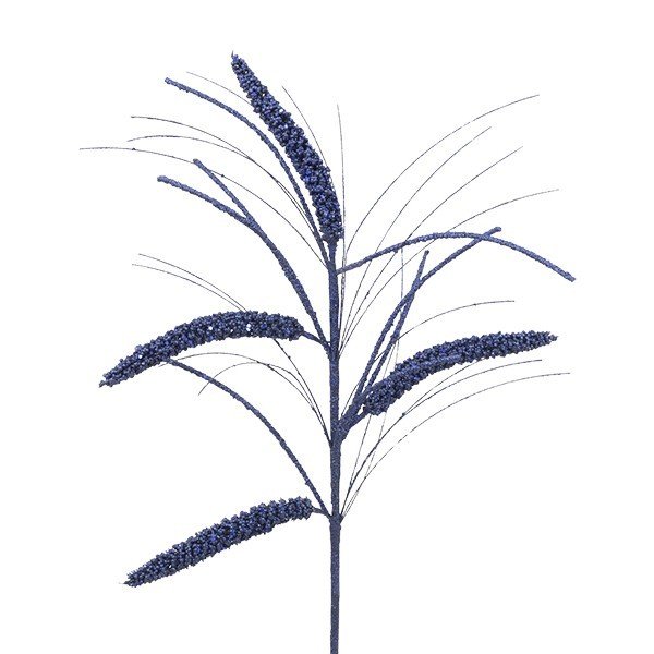 ce8e3e32b0b943f18c909a49ba82eef4 ΚΛΑΔΙ ΜΕ GLITTER ΒΑΘΥ ΜΠΛΕ ΣΤΑΧΥ 84cm (600-48697) - Image 1