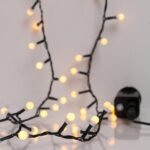 XMAS ΛΑΜΠΑΚΙ ΣΕΙΡΑ 100 LED 3mm ΛΕΥΚΕΣ ΜΠΑΛΙΤΣΕΣ 0.9cm 31V ΜΕΤΑΣΧΗΜΑΤΙΣΤΗ ΜΕ 8 ΠΡΟΓΡΑΜΜΑΤΑ & ΜΝΗΜΗ ΠΡΑΣΙΝΟ PVC ΚΑΛΩΔΙΟ ΘΕΡΜΟ ΛΕΥΚΟ LED ΑΝΑ 3cm ΠΑΡΟΧΗ 3m IP44 (600-03924)