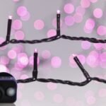 XMAS ΛΑΜΠΑΚΙ ΣΕΙΡΑ 240 LED 3mm 31V ΜΕΤΑΣΧΗΜΑΤΙΣΤΗ ΜΕ 8 ΠΡΟΓΡΑΜΜΑΤΑ & ΜΝΗΜΗ ΠΡΑΣΙΝΟ PVC ΚΑΛΩΔΙΟ ΡΟΖ LED ΑΝΑ 5cm ΠΑΡΟΧΗ 3m ΙΡ44 (600-13298)