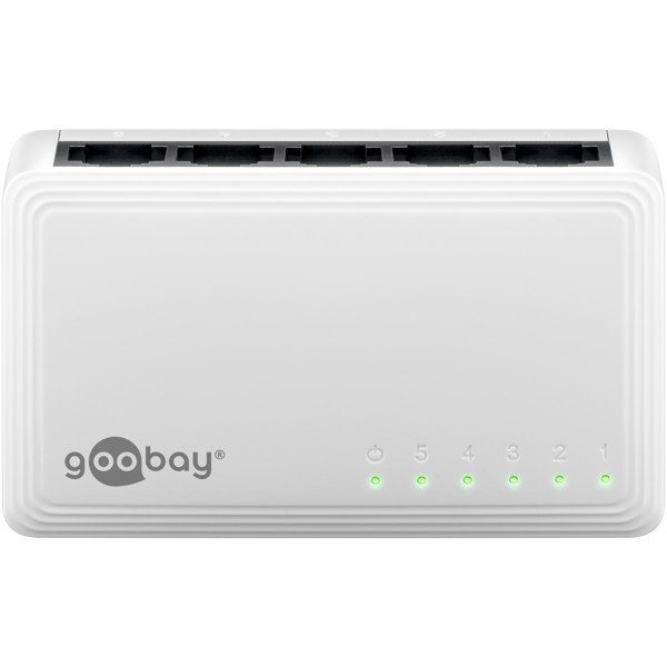 e4bcd8e0-e440-47e8-a867-2613494a95b7 Goobay Gigabit Ethernet Switch 5 Θυρών 64563 Λευκό (11.002.0042) - Image 1