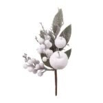 ΚΛΑΔΙ ΜΕ BERRIES ΛΕΥΚΑ ΚΑΙ ΜΗΛΑΡΑΚΙ 54cm (600-49283)