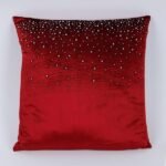ΜΑΞΙΛΑΡΙ ΜΠΟΡΝΤΟ ΜΕ ΣΤΡΑΣ ΒΕΛΟΥΔΙΝΟ 45x45cm (600-46721)