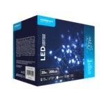 Modee Lighting Χριστουγεννιάτικα Λαμπάκια LED με Τροφοδοτικό (200LED/20m/10cm) Ψυχρό Λευκό (40.004.0010)