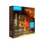 Modee Χριστουγεννιάτικα Λαμπάκια LED με Χάλκινο Σύρμα Μπαταρίας C1010 (50LED/5m/10cm) Θερμό Λευκό (40.004.0002)