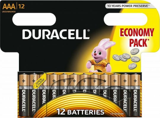 Duracell BASIC AAA 12OBX, Αλκαλικές μπαταρίες 12 τεμάχια (01.001.0186) - Image 1