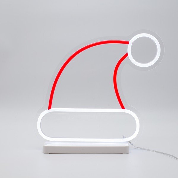 2e626b882ebc45228253c8839af542d8.jpg XMAS ΝΕΟΝ ΦΩΤΟΣΩΛΗΝΑ LED 30x27cm ΣΚΟΥΦΑΚΙ ΑΙ ΒΑΣΙΛΗ ΜΕ ΒΑΣΗ 4.5V ΜΕΤΑΣΧΗΜΑΤΙΣΤΗ ΚΟΚΚΙΝΟ & ΛΕΥΚΟ LED ΠΑΡΟΧΗ 3m IP44 (600-23117) - Image 1
