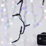 XMAS ΛΑΜΠΑΚΙ ΣΕΙΡΑ 100 LED 3mm 31V ΜΕΤΑΣΧΗΜΑΤΙΣΤΗ ΜΕ 8 ΠΡΟΓΡΑΜΜΑΤΑ & ΜΝΗΜΗ ΠΡΑΣΙΝΟ PVC ΚΑΛΩΔΙΟ OPAL ΧΡΩΜΑΤΙΣΤΟ LED ΑΝΑ 5cm ΠΑΡΟΧΗ 3m ΙΡ44 (600-13168)