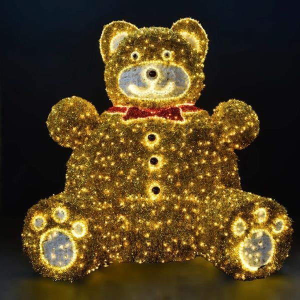 45e34178d58f41e7821796b3ff39ddc2 XMAS ΕΠΑΓΓΕΛΜΑΤΙΚΟ ΣΧΕΔΙΟ 3D ΑΡΚΟΥΔΑΚΙ ΜΕ ΚΙΤΡΙΝΗ LED ΦΩΤΟΣΩΛΗΝΑ & ΘΕΡΜΟ ΛΕΥΚΟ LED IP65 (600-23370) - Image 1
