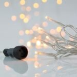 XMAS ΛΑΜΠΑΚΙ ΣΕΙΡΑ 100 LED 3mm 31V ΜΕΤΑΣΧΗΜΑΤΙΣΤΗ 4 ΕΠΕΚΤΑΣΕΙΣ ΕΩΣ 3 ΣΕΤ ΔΙΑΦΑΝΟ PVC ΚΑΛΩΔΙΟ ΘΕΡΜΟ ΛΕΥΚΟ LED ΑΝΑ 5cm ΠΑΡΟΧΗ 3m ΙP44 (600-11320)