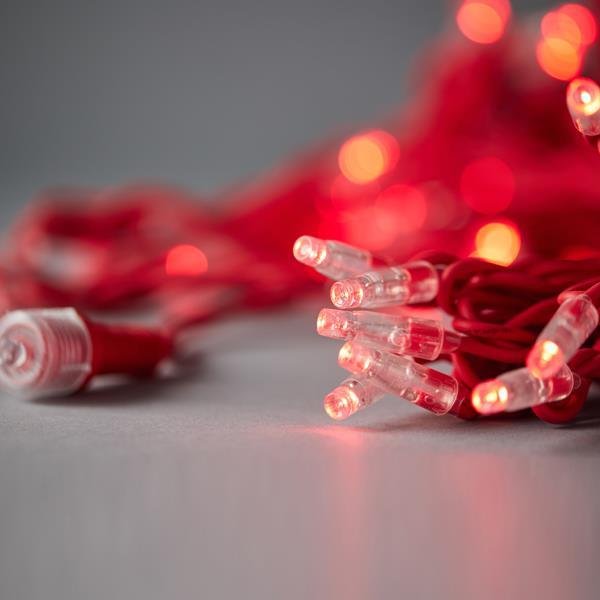 6448820256684f0992ff30ddb72063d9 XMAS ΛΑΜΠΑΚΙ ΣΕΙΡΑ 100 LED 5mm ΜΕ ΚΑΛΥΜΜΑ 230V 3 ΕΠΕΚΤΑΣΕΙΣ ΕΩΣ 9 ΣΕΤ ΚΟΚΚΙΝΟ ΚΑΟΥΤΣΟΥΚ ΚΑΛΩΔΙΟ ΚΟΚΚΙΝΟ LED ΑΝΑ 10cm ΠΑΡΟΧΗ 1.5m ΙΡ65 (600-09160) - Image 1