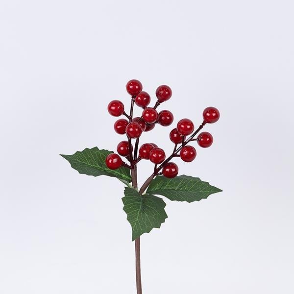 a351bd0df42440f59d249551064fa4f1 ΠΙΚΑΚΙ ΜΕ ΚΟΚΚΙΝΑ BERRIES, 20cm (600-46132) - Image 1