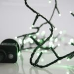 XMAS ΛΑΜΠΑΚΙ ΣΕΙΡΑ 100 LED 3mm 31V ΜΕΤΑΣΧΗΜΑΤΙΣΤΗ ΜΕ 8 ΠΡΟΓΡΑΜΜΑΤΑ & ΜΝΗΜΗ ΠΡΑΣΙΝΟ PVC ΚΑΛΩΔΙΟ ΠΡΑΣΙΝΟ LED ΑΝΑ 5cm ΠΑΡΟΧΗ 3m ΙΡ44 (600-13175)