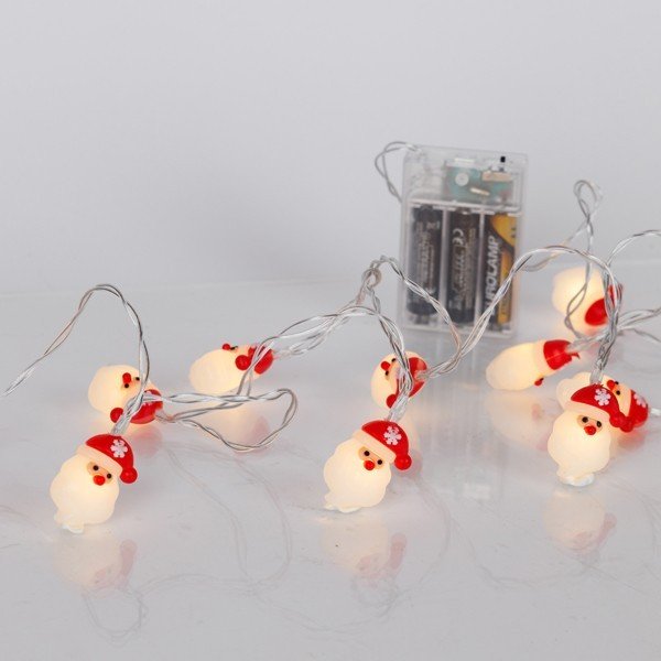 b12e8eacd23a43f7bef43de9a47a0750 XMAS ΛΑΜΠΑΚΙ ΣΕΙΡΑ 10 LED 5mm ΑΓΙΟΣ ΒΑΣΙΛΗΣ ΜΠΑΤΑΡΙΑΣ 3AA ΜΕ ΧΡΟΝΟΔΙΑΚΟΠΤΗ ΔΙΑΦΑΝΟ PVC ΚΑΛΩΔΙΟ ΘΕΡΜΟ ΛΕΥΚΟ LED ΑΝΑ 15cm ΠΑΡΟΧΗ 30cm IP20 (600-03064) - Image 1