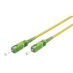 Goobay Καλώδιο οπτικών ινών (FTTH) μονότροπο (OS2) κίτρινο 1m (59638) (11.001.0032)