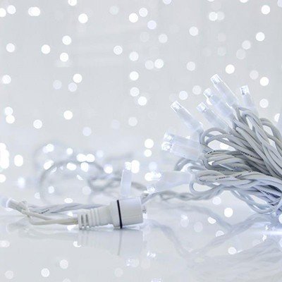 e02694fd27c242758b1457002e18f3c5 XMAS ΛΑΜΠΑΚΙ ΣΕΙΡΑ 100 LED 5mm ΜΕ ΚΑΛΥΜΜΑ 230V 3 ΕΠΕΚΤΑΣΕΙΣ ΕΩΣ 9 ΣΕΤ ΛΕΥΚΟ ΚΑΟΥΤΣΟΥΚ ΚΑΛΩΔΙΟ ΛΕΥΚΟ LED ΑΝΑ 10cm ΠΑΡΟΧΗ 1.5m IP65 (600-09140) - Image 1