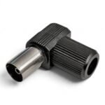 Γωνιακό Φις RF Θηλυκό 9.5mm Μαύρο (03.003.0174)